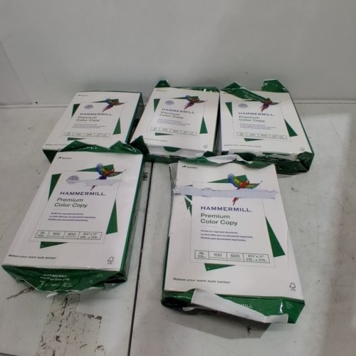 5PK HAMMERMILL CARDSTOCK PREMIUM COLOR COPY PAPER, 19" X 13" - 100LB - 100 BRIGHT - WHITE (MODEL: 133242) image 2