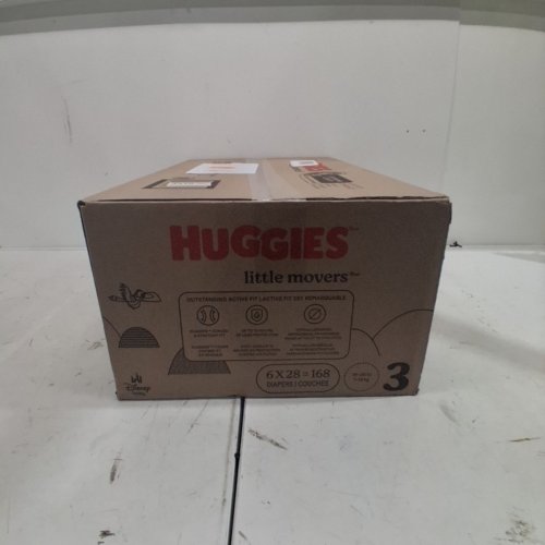 168PK HUGGIES LITTLE MOVERS HUGGFIT disposable baby diapers - SIZE 3 - MICKEY MOUSE image 3