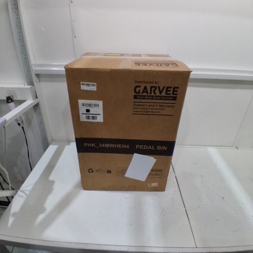 GARVEE RUSTPROOF METAL STEP-ON KITCHEN TRASH BIN WITH SOFT CLOSE LID & REMOVABLE INNER BUCKET & REAR HANDLE - 13 GAL / 50 L LARGE CAPACITY - STAINLESS STEEL/BLACK (MODEL: PHK_34MWHEN4) image 4