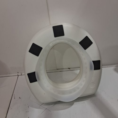 HEALTHSMART PORTABLE ELEVATED ROUND TOILET SEAT RISER WITH SLIP RESISTANT PADS - 5" RAISED - WHITE (MODEL: 522-1508-1901) image 3