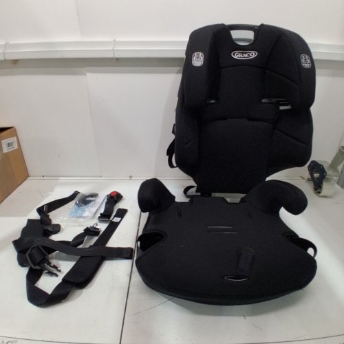 GRACO TRANZITIONS 3-IN-1 HARNESS/HIGHBACK/BACKLESS BOOSTER CAR SEAT - 100LBS MAX/CAP - PROOF/BLACK (MODEL: 2035724) image 3