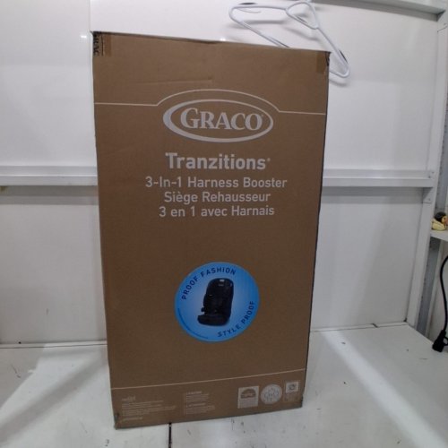 GRACO TRANZITIONS 3-IN-1 HARNESS/HIGHBACK/BACKLESS BOOSTER CAR SEAT - 100LBS MAX/CAP - PROOF/BLACK (MODEL: 2035724) image 6