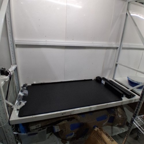 FEZIBO ELECTRIC STANDING DESK WITH MEMORY PRESETS, ANTI-COLLISION TECHNOLOGY, SOLID STEEL FRAME, CABLE MANAGEMENT TRAY, HOOKS, AND HEIGHT ADJUSTABLE - 55" X 28" - BLACK (MODEL: S35) image 2