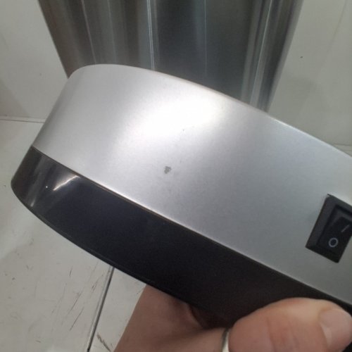 BESTOFFICE STAINLESS STEEL AUTOMATIC TRASH CAN WITH LID - 22" - SILVER image 3