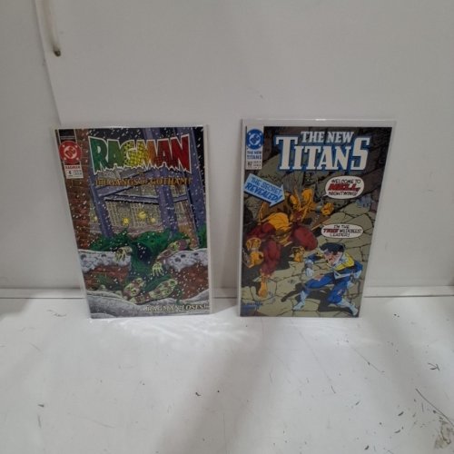 4 ASSTD DC COMICS COMIC BOOKS - THE NEW TITANS #82, RAGMAN VS. THE GANGS OF GOTHAM #4 OF 8, SUPERMAN THE MAN OF STEEL #7, AND ECLIPSO #6 - VARIOUS AUTHORS image 3