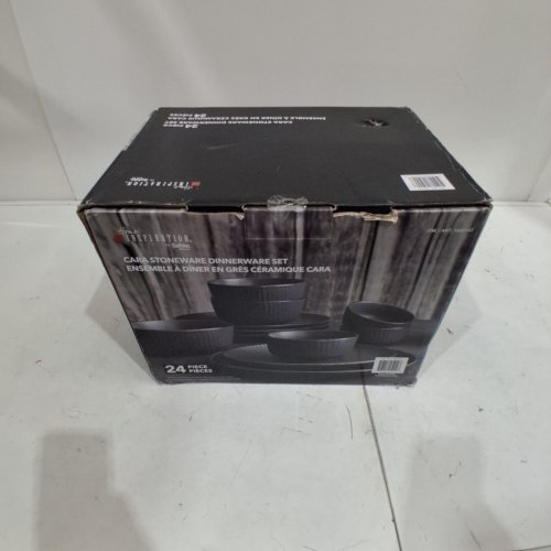 24PC SAFDIE CARA DINNERWARE SET - DARK GREY (MODEL: 1800142) image 2