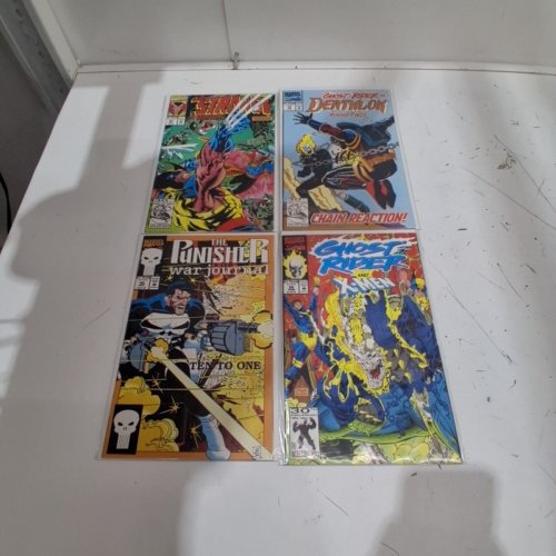 4 ASSTD MARVEL COMIC BOOKS - PUNISHER WAR JOURNAL #42, GHOST RIDER #26, DEATHLOK #10, DR. STRANGE #41 - VARIOUS AUTHORS image 2