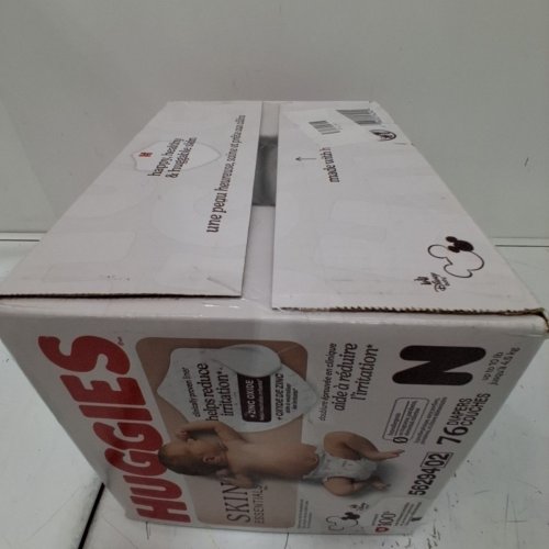 76PK HUGGIES SKIN ESSENTIALS DERMATOLOGIST APPROVED DIAPERS - SIZE NEWBORN (UP TO 10LBS) image 3