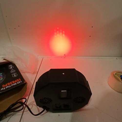 JAVIK SLIM LED STAGE LIGHTS PAR LIGHT WITH 36 LED LIGHTS & REMOTE CONTROL - 7" - BLACK (MODEL: LSPA36PC) image 4