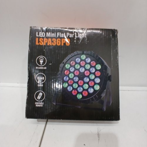 JAVIK SLIM LED STAGE LIGHTS PAR LIGHT WITH 36 LED LIGHTS & REMOTE CONTROL - 7" - BLACK (MODEL: LSPA36PC) image 7