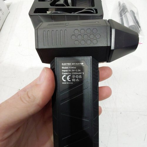 INPOIPSOR MINI TURBO ELECTRIC AIR DUSTER - 2500 MAH - BLACK (MODEL: X3 MINI) image 2