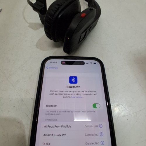 WIRELESS HEADSET WITH MICROPHONE - BLUETOOTH - BLACK (MODEL: DH13) image 3