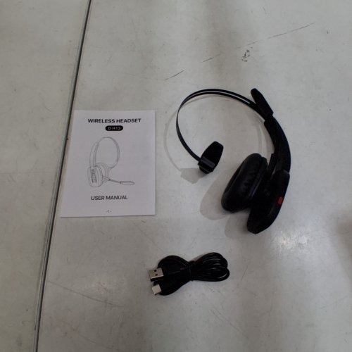 WIRELESS HEADSET WITH MICROPHONE - BLUETOOTH - BLACK (MODEL: DH13) image 5