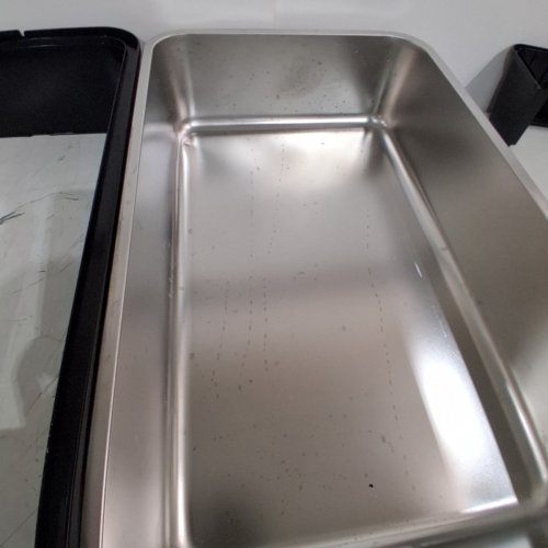 PAWROVA STAINLESS STEEL XL ENCLOSED CAT LITTER BOX - XL - STAINLESS STEEL/DARK GREY - (MODEL: 01) image 3