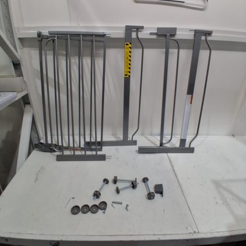 REGALO EASY STEP EXTRA WIDE METAL SAFETY GATE - 30" X 29" - 49" - PLATINUM (MODEL: 1164 EP DS) image 2