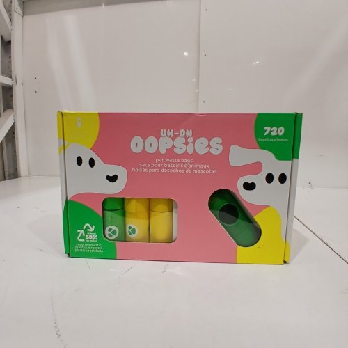 720PK UH-OH OOPSIES PET WASTE DISPOSABLE BAGS - MULTI COLOR, BAG DISPENSER INCLUDED image 2