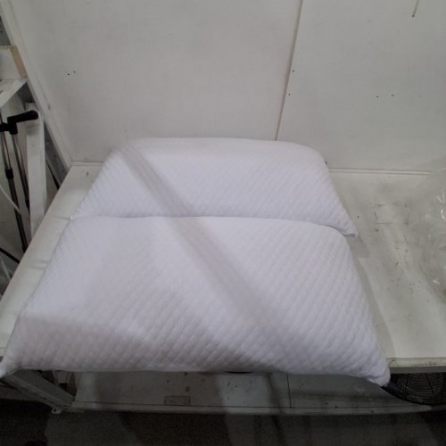 2PK NTCOCO SHREDDED MEMORY FOAM HYPOALLERGENIC BAMBOO COOLING PILLOWS - QUEEN SIZE - WHITE image 3