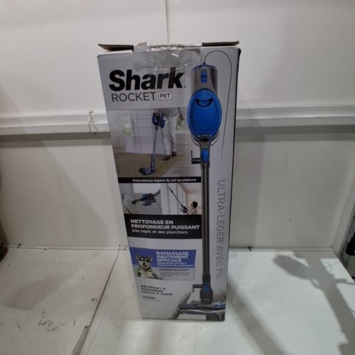 SHARK ROCKET PET ULTRA-LIGHT CORDED STICK & HANDHELD VACUUM CLEANER - BLUE & GREY (MODEL: HV300C V5) image 8