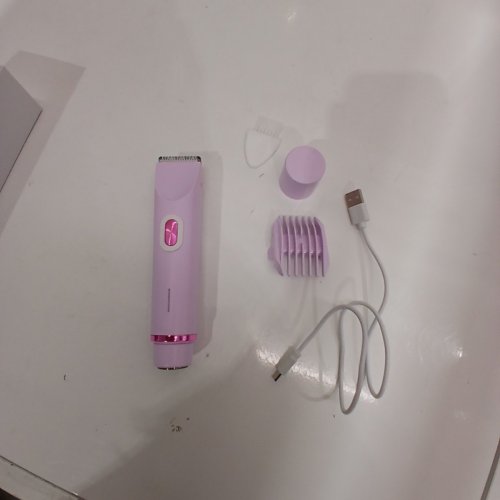 WOMEN'S ELECTRIC PORTABLE DUAL HEAD SHAVER WITH TYPE-C CHARGING & 1 HOUR RUNTIME - PURPLE image 2