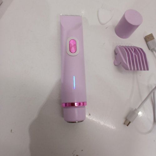 WOMEN'S ELECTRIC PORTABLE DUAL HEAD SHAVER WITH TYPE-C CHARGING & 1 HOUR RUNTIME - PURPLE image 3