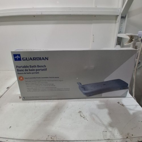 MEDLINE GUARDIAN PORTABLE BATH BENCH - SILVER- 22"(MODEL: G30270AH) image 2