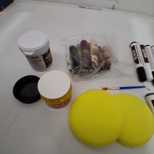 REHOUPTY WOOD FURNITURE AND LAMINATE FLOOR REPAIR KIT WITH WOOD PUTTY, FILLER, MARKERS, AND BEESWAX (MODEL: REXBG002) image 4