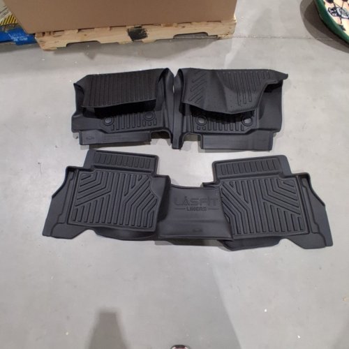 3PC LASFIT FLOOR MAT LINERS FOR TOYOTA TACOMA 2024-2026 - BLACK (MODEL: XS-TY10) image 4