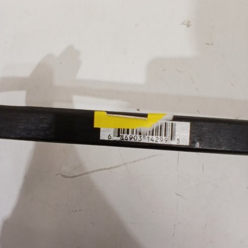 WARRIOR YOUTH HOCKEY STICK - 50" - LEFT HAND CURVE - BLACK, BLUE image 2