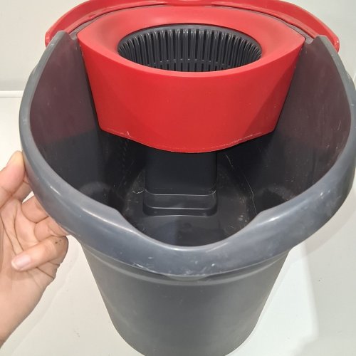 VILEDA EASYWRING POWER SPIN BUCKET GREY/RED - (MODEL: 172880) image 4