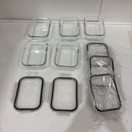5PK VTOPMART GLASS CONTAINERS DISHWASHER SAFE - 22OZ EACH - CLEAR image 2