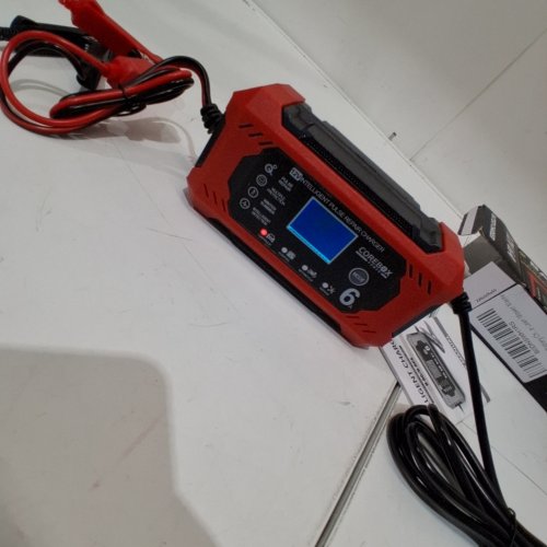 COREBOX 12V CAR BATTERY CHARGER & MAINTAINER - RED/BLACK (MODEL: H-6CS) image 2