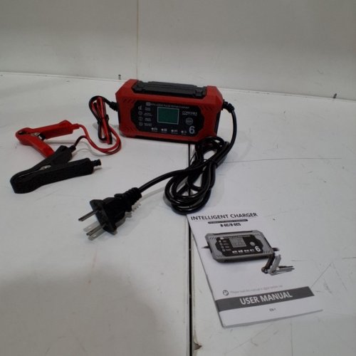 COREBOX 12V CAR BATTERY CHARGER & MAINTAINER - RED/BLACK (MODEL: H-6CS) image 3
