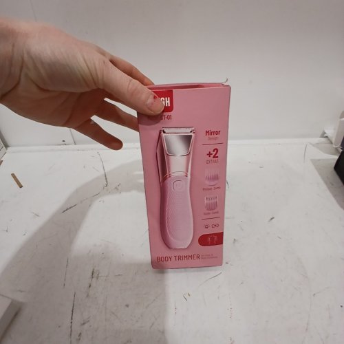 WOMEN'S LGTGH BIKINI TRIMMER ELECTRIC SHAVER FOR SENSITIVE AREAS, CERAMIC BLADE - RECHARGABLE BODY GROOMER WITH ADDIITONAL HEADS (600MAH) - PINK (MODEL: GT-01) image 4