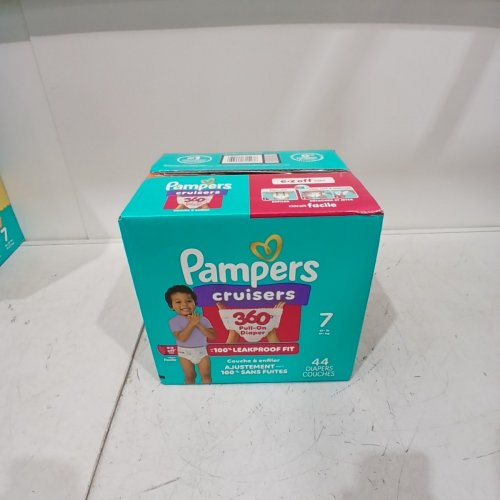 44PK PAMPERS CRUISERS 360° STRETCHY WAISTBAND DISPOSABLE BABY DIAPERS - SIZE 7 (41LBS +) image 2