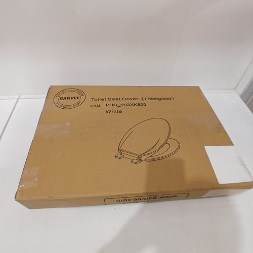GARVEE ELONGATED SOFT CLOSE EASY CLEAN PLASTIC TOILET SEAT - 19" - WHITE (MODEL: PHO_11GXK800) image 4