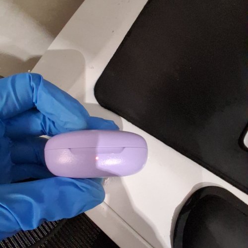 ONN. WIRELESS BLUETOOTH EARPHONES WITH ADAPTIVE NOISE CANCELLATION & CHARGING CASE - LILAC (MODEL: AALAV100074914) image 2