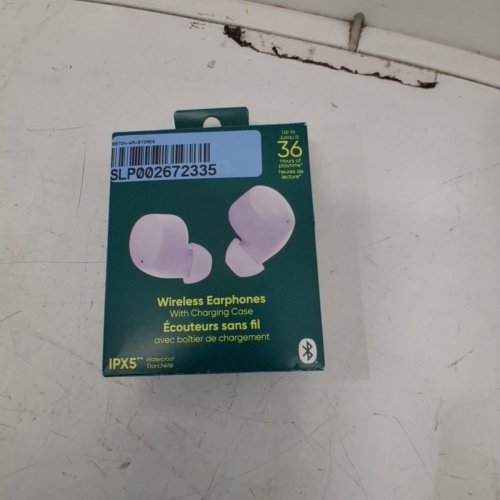 ONN. WIRELESS BLUETOOTH EARPHONES WITH ADAPTIVE NOISE CANCELLATION & CHARGING CASE - LILAC (MODEL: AALAV100074914) image 5