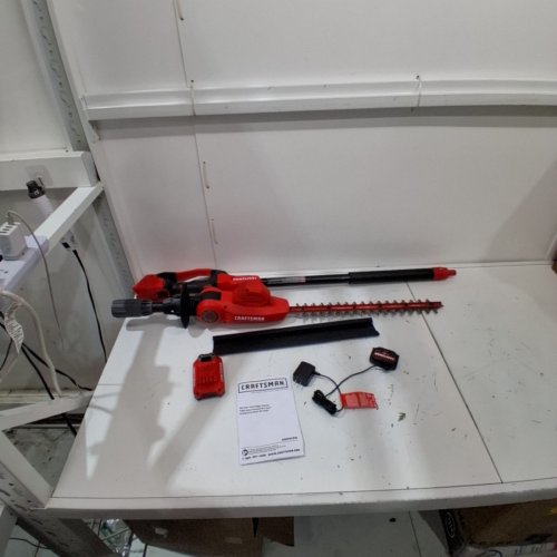 CRAFTSMAN 20V MAX POLE CORDLESS HEDGE TRIMMER - 18" - RED (MODEL: CMCPHT818D1) image 3