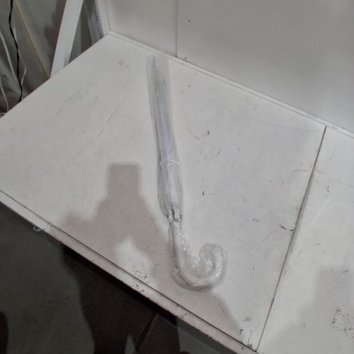 BUBBLE CLEAR UMBRELLA - 32" - CLEAR/WHITE image 2