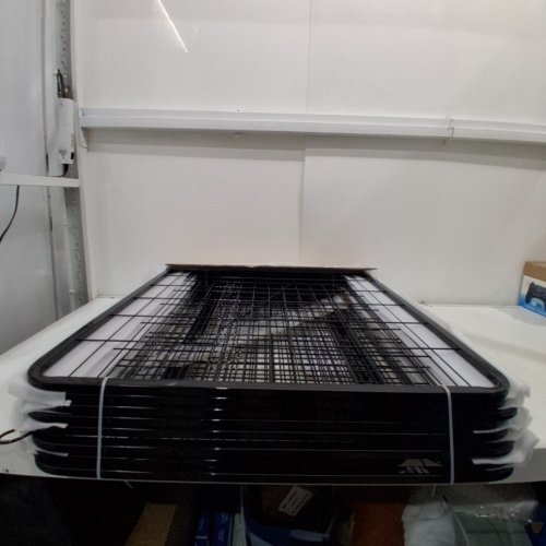 8PC YAHEETECH OUTDOOR AND INDOOR PORTABLE DOG PLAYPEN - 32" - BLACK (MODEL: 615098) image 3