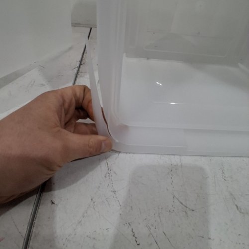 4PK IRIS USA PLASTIC STORAGE BIN TOTE - 33L - CLEAR (MODEL: FB-21E/FB-21EE) image 4
