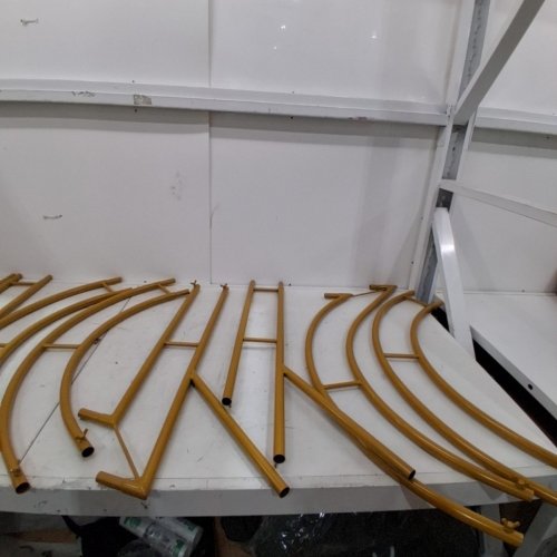 METAL HEART-SHAPED ARCH -6.5FT X 7FT -GOLD/yellow image 4