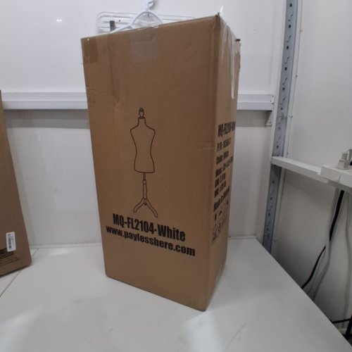 MEETINGHOME DRESS FORM MANNEQUIN - 49.6" TO 63.4" - WHITE (MODEL: MQ-FL2104-WHITE) image 4