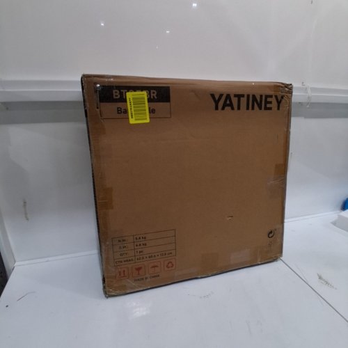 YATINEY ROUND COUNTER HEIGHT BAR TABLE - 22" X 39" - RUSTIC BROWN/BLACK (MODEL: BT05BR) image 4