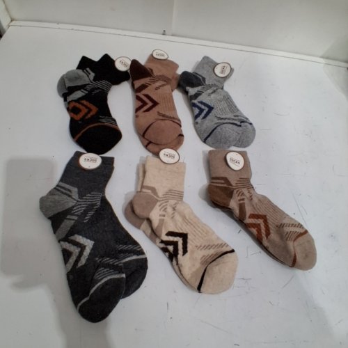 6PR ANTSANG MERINO WOOL QUARTER ANKLE SOCKS - OFSM - ASSORTED image 2