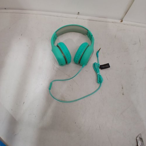 KIDS MPOW CH6 PRO WIRED OVER-EAR HEADPHONES WITH 85DB/94DB VOLUME LIMITER AND IN-LINE MIC - GREEN/GREY (MODEL: BH297B) image 3