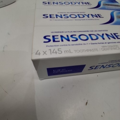 4PK SENSODYNE TRIPLE CLEANING TOOTHPASTE - WHITENING PLUS TARTAR FIGHTING - 145ML/EACH image 2