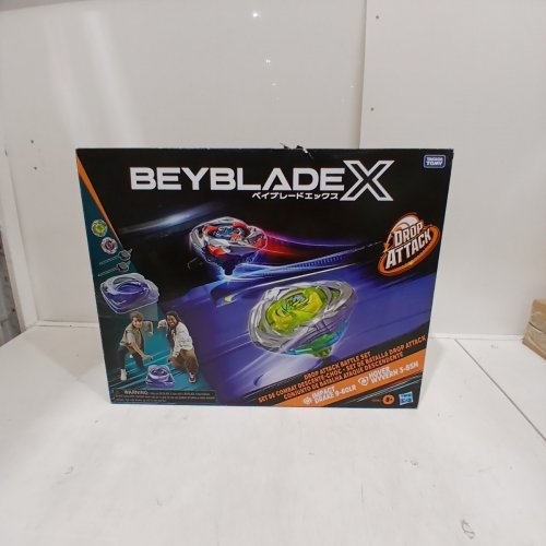 4PC BEYBLADE X DROP ATTACK BATTLE SET - AGES 8+ - BLUE (MODEL: G0842) image 5
