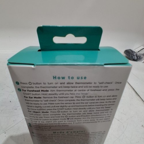 WELLWORKS 3-IN-1 INFRARED THERMOMETER - WHITE AND TEAL image 3