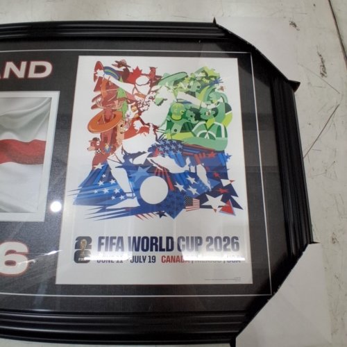 FRAMED TEAM ENGLAND FIFA WORLD CUP POSTER - 15" X 24" - BLACK FRAME (ITEM: 71-259) image 3